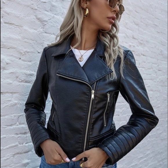 Black Leather Jacket - Picture 1 of 3